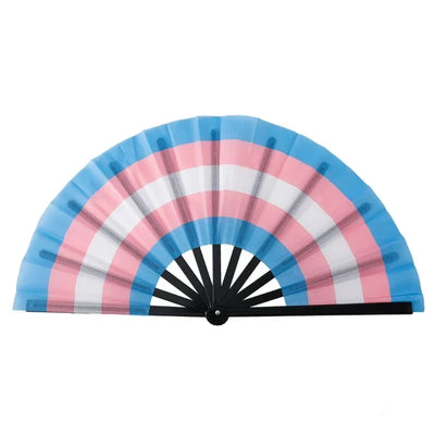 Folding Hand Fans Rainbows Fan Dance Decoration Hand Fans Summer Fan Perfect Props for Summer Music Festivals & Parties