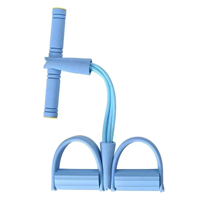 Resistance Bands Elastic Fitness Bands For Sports Exercises At Home Multifunctional  Portable 4 Tube Elastic Pedal Puller