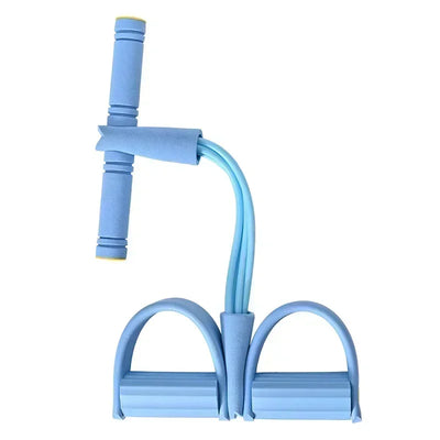 Resistance Bands Elastic Fitness Bands For Sports Exercises At Home Multifunctional  Portable 4 Tube Elastic Pedal Puller