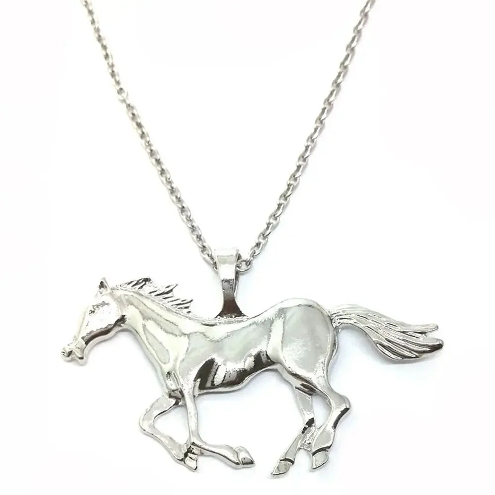 Statement Animals Accessories Silver/Gold Necklace Pony Necklace Pendant Horse Necklace