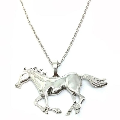 Statement Animals Accessories Silver/Gold Necklace Pony Necklace Pendant Horse Necklace
