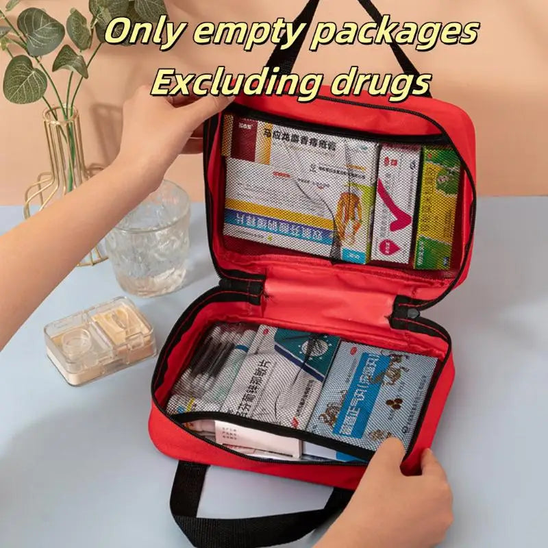 Compact Medical Pouch, Portable First Aid Kit Bag for Emergency, Home and Outdoor Activities