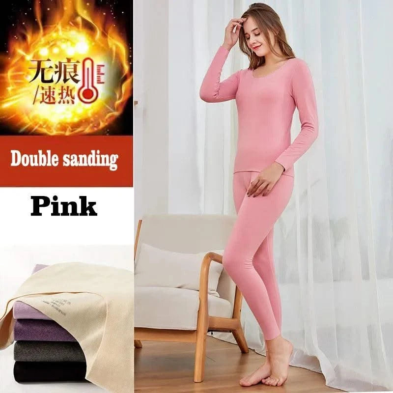 Thermal Underwear for Women Men - 2 Pack Sets Ultra Soft Long Pajama Set-Warm Base Layers with Fleece Lined for Cold Weather