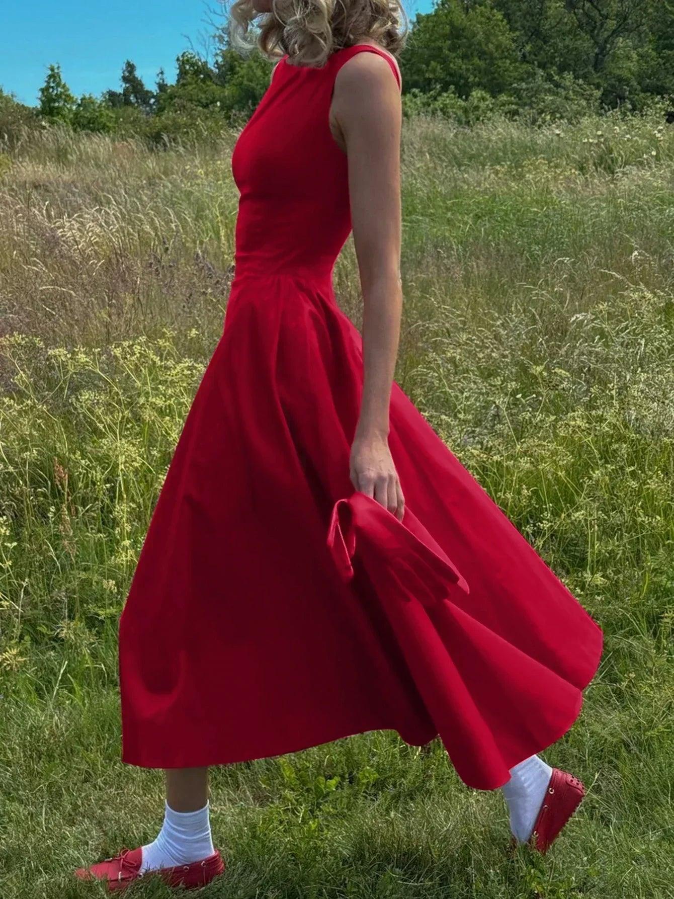 Dulzura sexy elegant midi dress backless solid ruched women luxury dresses lady evening party birthday club summer y2k