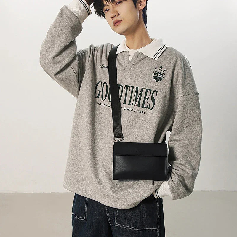 Designer Men Bag Fashion Shoulder Bag Business Briefcase Unisex Messenger Bags Vintage Leather Crossbody Bag Casual Man Handbags