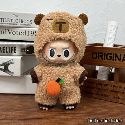 Labubu Shoes for 15/17cm Dolls Cute Animal Slippers Macaron Color Versatile Princess Shoes