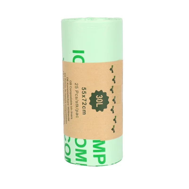 50PCS Biodegradable Pet Poop Bags 8L 10L Compostable Trash Liners for Kitchen Household Dog Cat Waste Eco-Friendly Garbage Bags