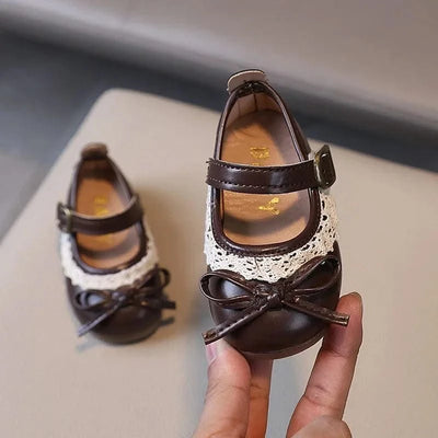 Soft Leather Flat Shoes For Toddlers and Children | Spring Autumn | Princess Casual Walking Shoes | Kids Girls Fashion