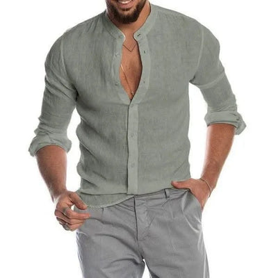 Men's Clothes Party Long Sleeve Shirt Summer