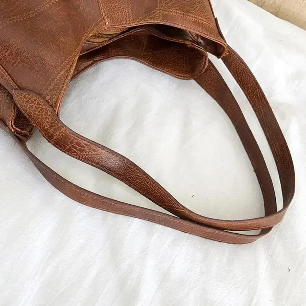 Women’s handbags vintage luxury leather shoulder bag designers large modern fashion brand female