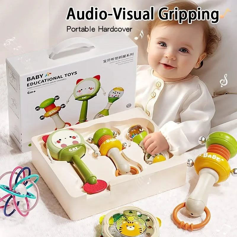 Baby Rattles Toys Newborn Sensory Teether Baby Development Games Educational Infant Toys For Babies Baby Toys 0 6 12 Months