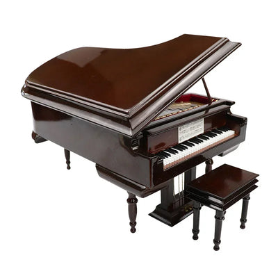Handmade Wooden Musical Instruments Collection Decorative Ornaments Mini Piano Miniature Model Decoration Gifts