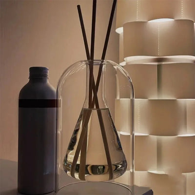 Aromatherapy Diffuser Bottle Glass Essential Oil with Diffusers Sticks 130/200ML Home Storage Transaprent Containers Bottle