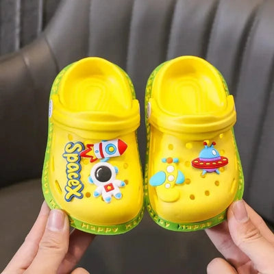 Anti-Skid Cartoon DIY Design Hole Soft Shoes | Baby | Kids Sandals | Children's Shoes | Slippers | Sandy Beach Slip-On Shoes For Toddlers