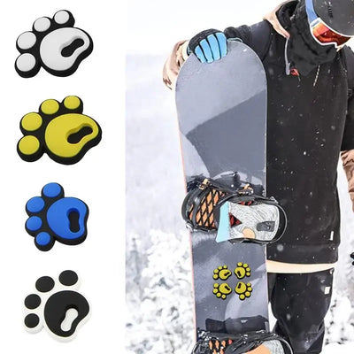 4pcs Snowboard Deck Pads High quality soft rubber material Anti-slip stickers Not easy to break deform Durable Exquisite fitting