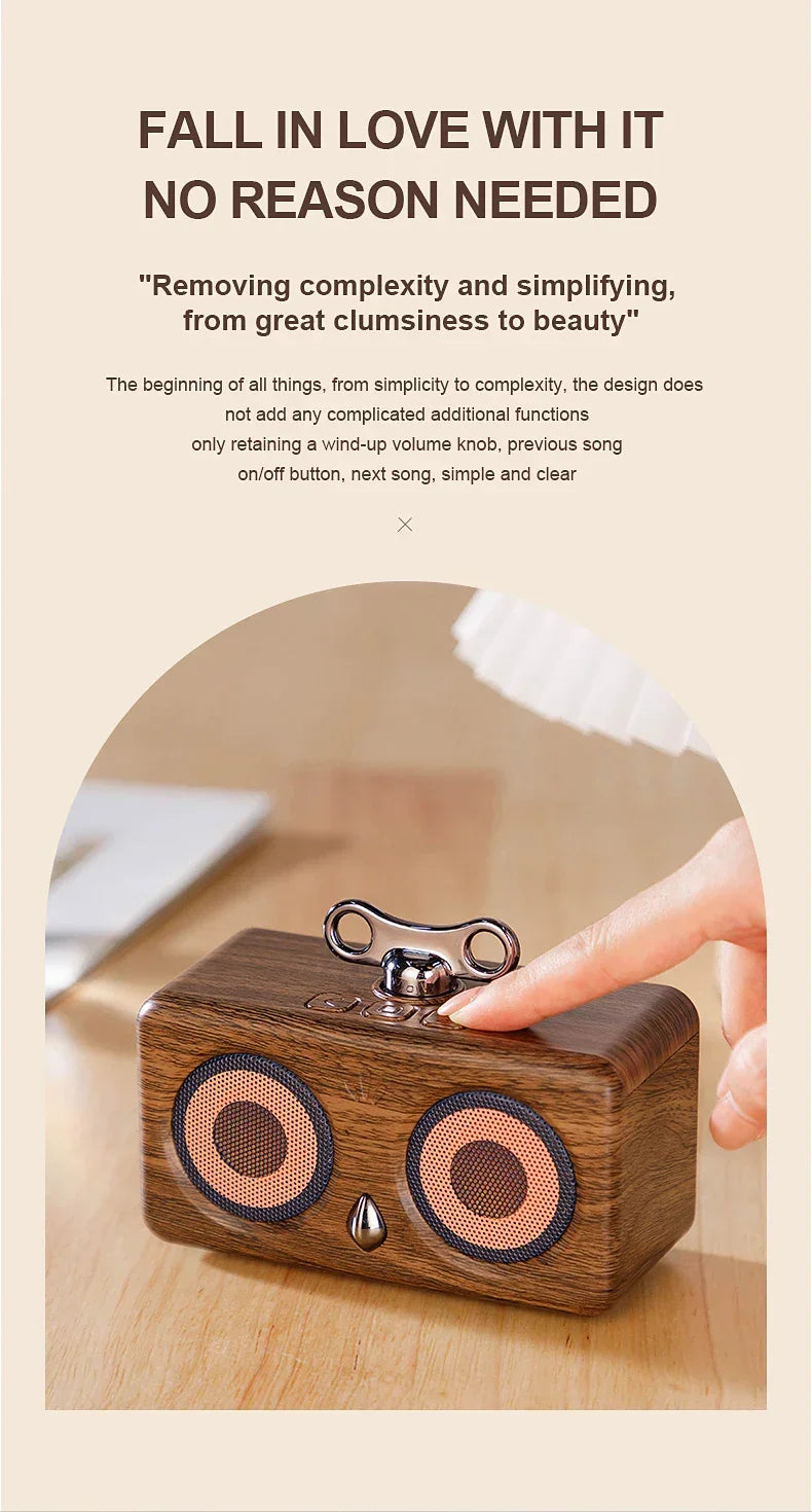 Bluetooth speaker, wireless, desktop, high-quality sound, low bass, volume, mini, outdoor, plug-and-play, retro, portable speake