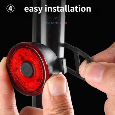 Bicycle Tail Lamp Headlight 400 Lumens Waterproof LED Warning Light Mountain Bike Luminous Night Riding Equipment Bike Lights