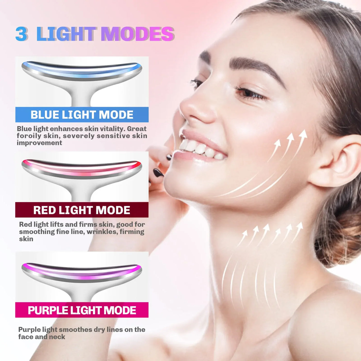 Neck Face Beauty Device Facial Lifting Machine EMS Face Massager Reduce Double Chin Anti Wrinkle Skin Tightening Skin Care Tools