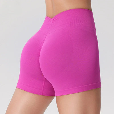 Seamless Scrunch Running Sport Shorts Women