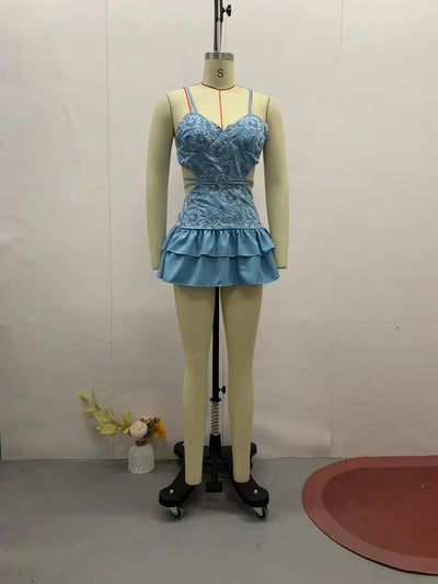 Slip Dress Women Sexy Print Dresses V Neck Backless Sleeveless Tierred Vestidos Above Knee Printing A Line Summer 2025 Sundress