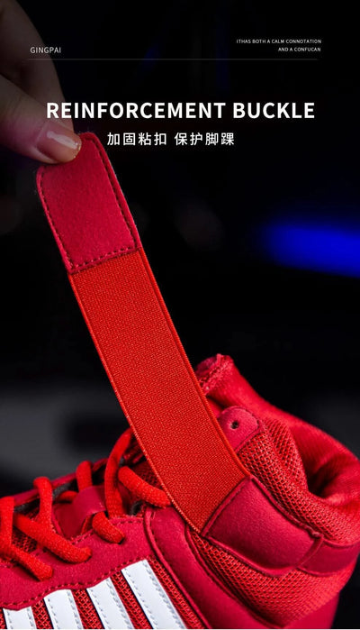 Boxing wrestling shoes children's adult training men women combat fighting Sanda high top shoes boots strength weightlifting gym