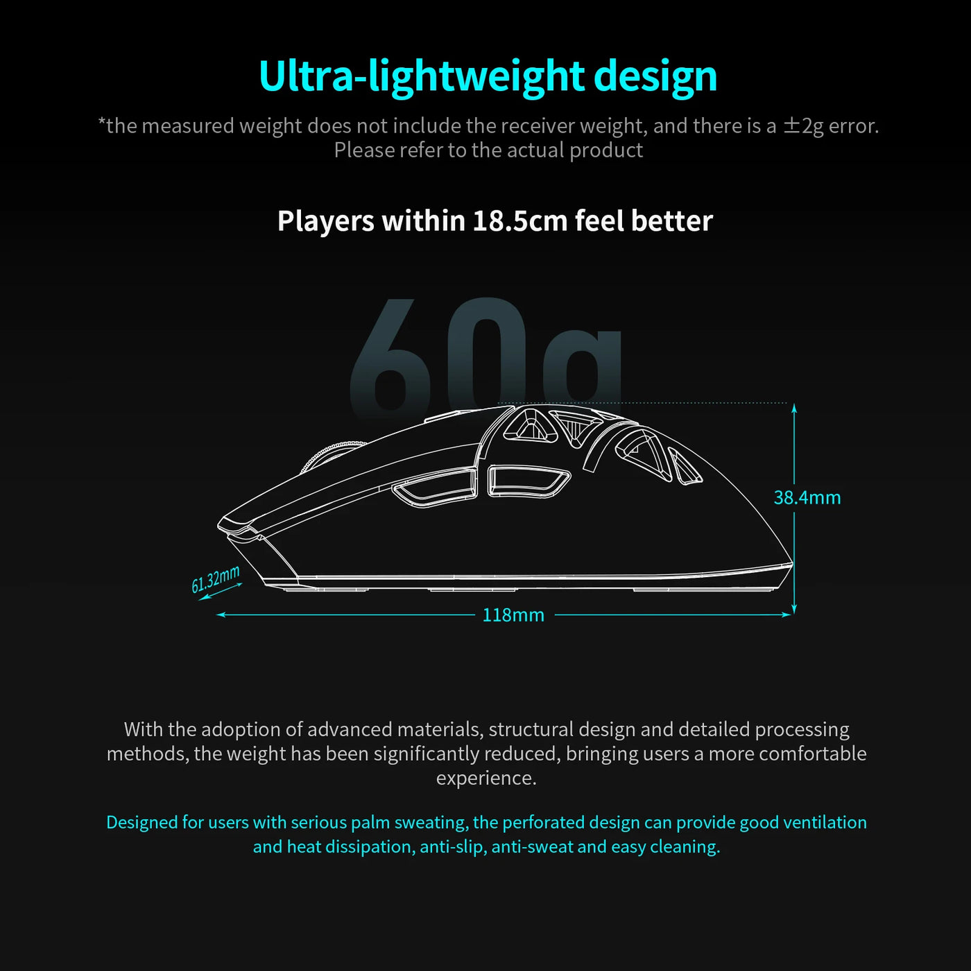 RAWM SL01C Bluetooth Wireless Gaming Mouse Tri-Mode Lightweight Rechargable Esports Mouse 7 Programmable Buttons PC Gamer Custom