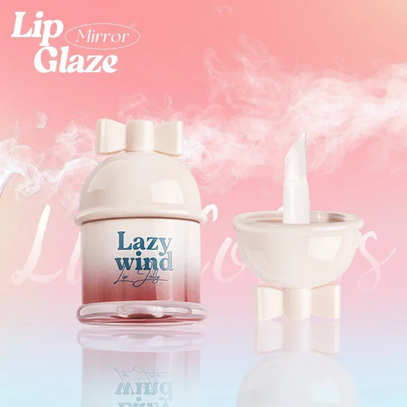 Mirror Gloss Jelly Lipstick, Long Lasting Waterproof Lip Glaze, Contains butter from avocado trees and sunflower seed oil