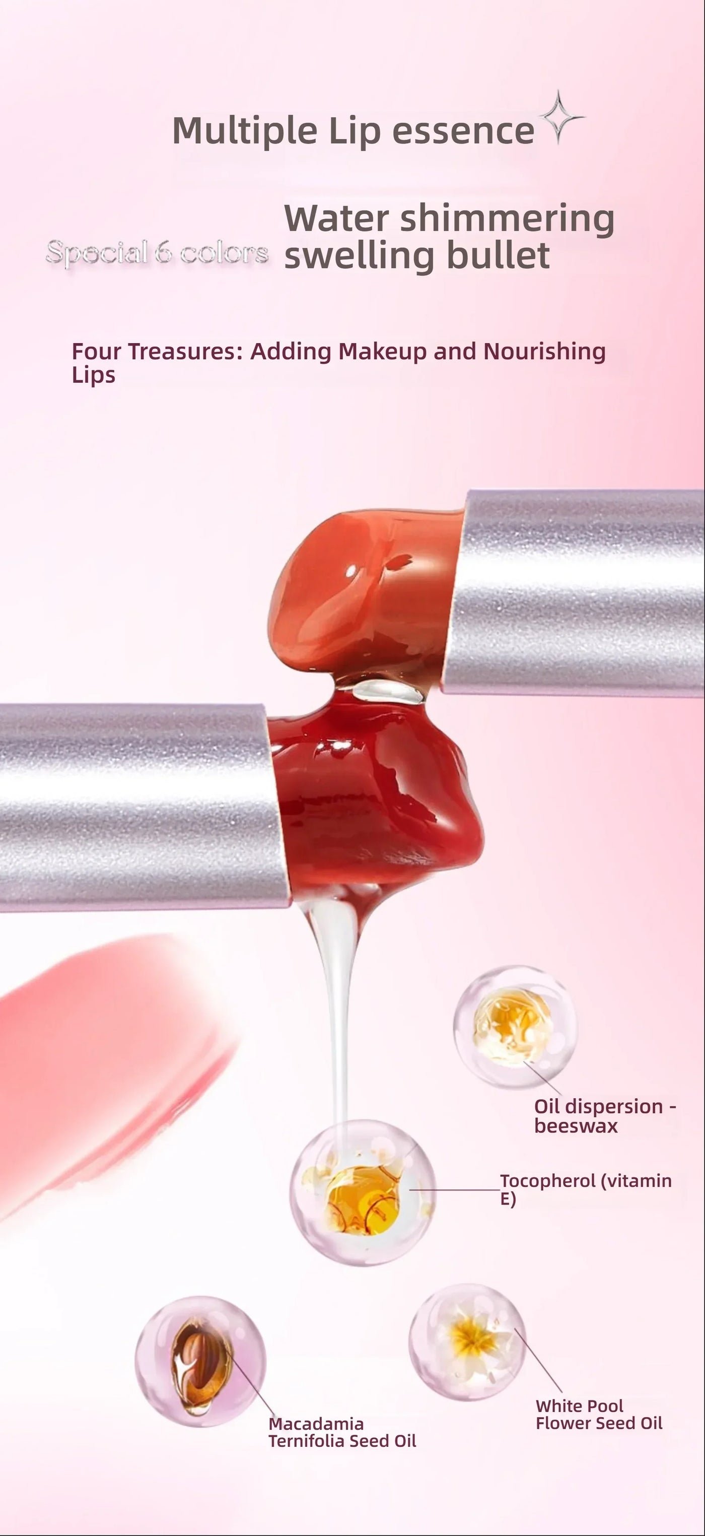 QXQY GLOSSY JELLY LIPSTICK - Mirror Shine, Moisturizing & Long Lasting, Nude Lip Gloss for Plump Brightening Lips (No Makeup Loo