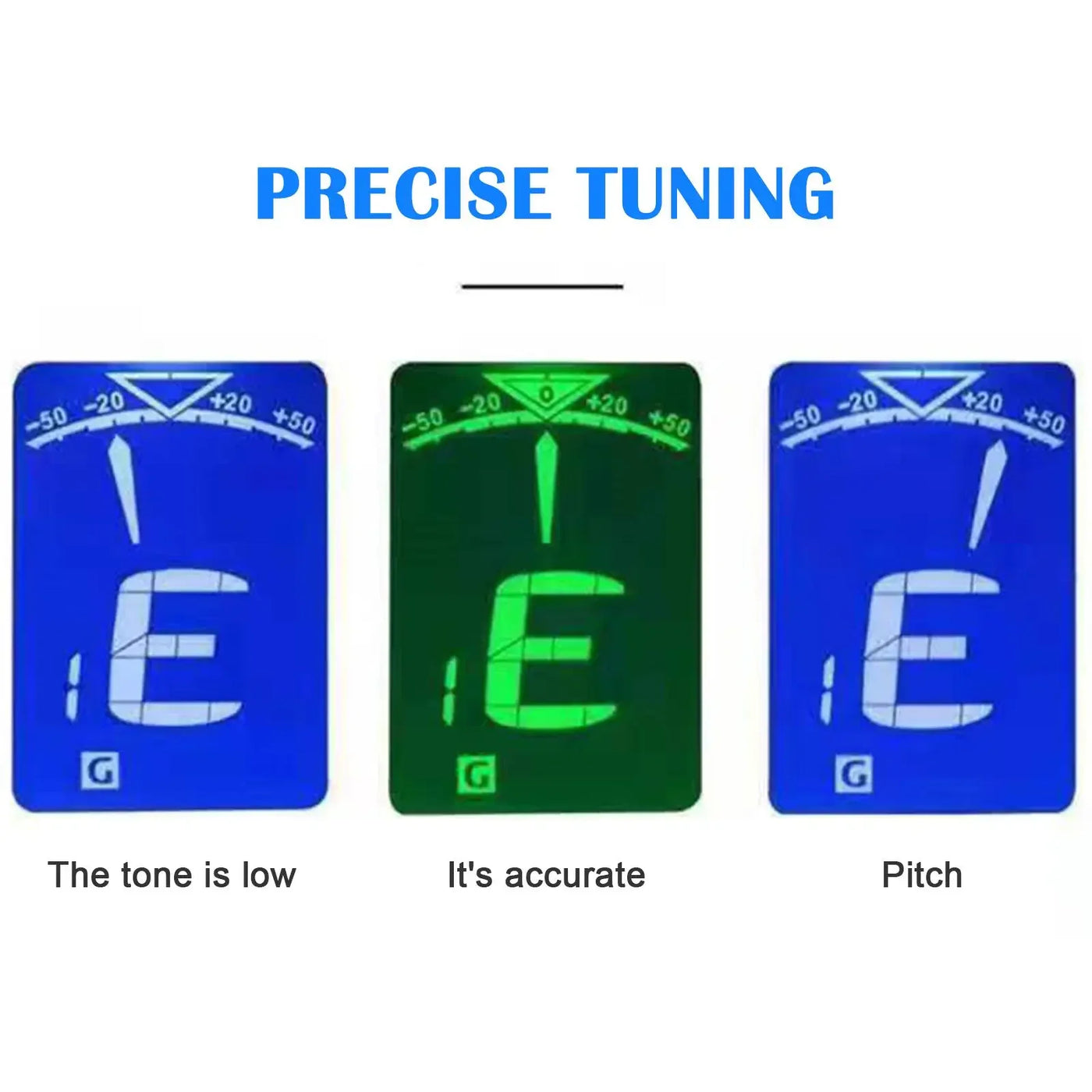 Guitar Tuner For All Instruments Clip On Electronic Tuner For Guitar Bass Ukulele Violin Mandolin Banjo Digital Guitar Tuner