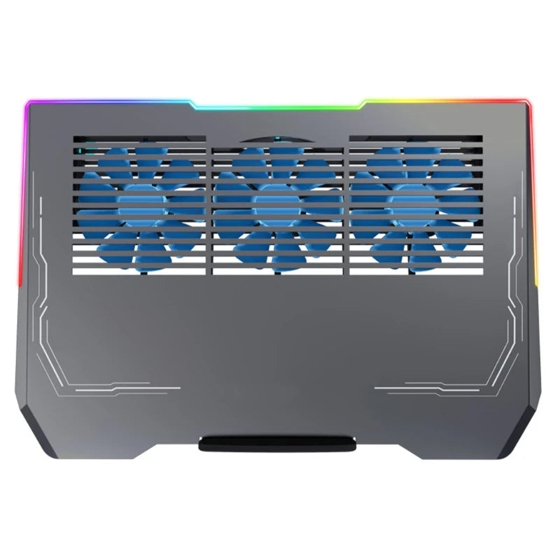 Aluminum LED Gaming Laptop Cooling Pad Laptop Cooling Stand External Cooling Fan Cooling Laptop with USB/USB C Port