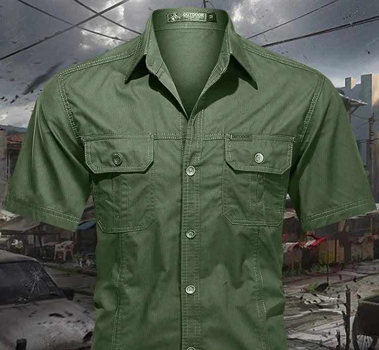 Men's thin short sleeved shirts Summer