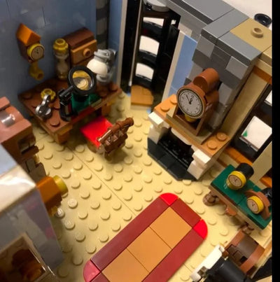 2025 Explosive NEWTudor Corner Modular Building Blocks Creative Expert Street View Building Blocks Toys Christmas Gifts for Chil - Elanique