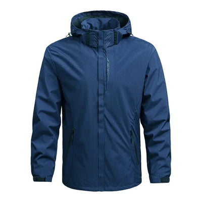 Men's Waterproof Rain Jacket Lightweight Outer Hooded Outdoor Raincoat Hiking Windproof Jacket Climbing Outdoor Jackets