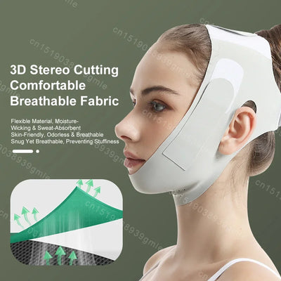 Face Slimming Bandage Face Lifting Belt V Line Face Slimming Strap Double Chin Tightener Slim Strap Facial Lifting Mask Tool