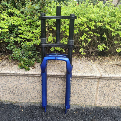 Double Shoulder  26X4.0 Snow Bike Front Fork  Steel  Beach Bicycle Fork    135mm Dropout  Fat Bike Suspension