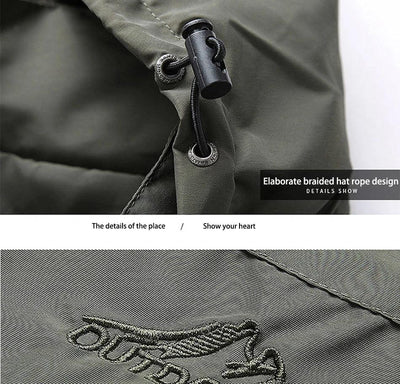 Winter Jacket Fashion Coat Hoodies Camping Hiking Jacket Men's Casual Waterproof Jacket Windbreaker Men Outerwear Men's Clothes