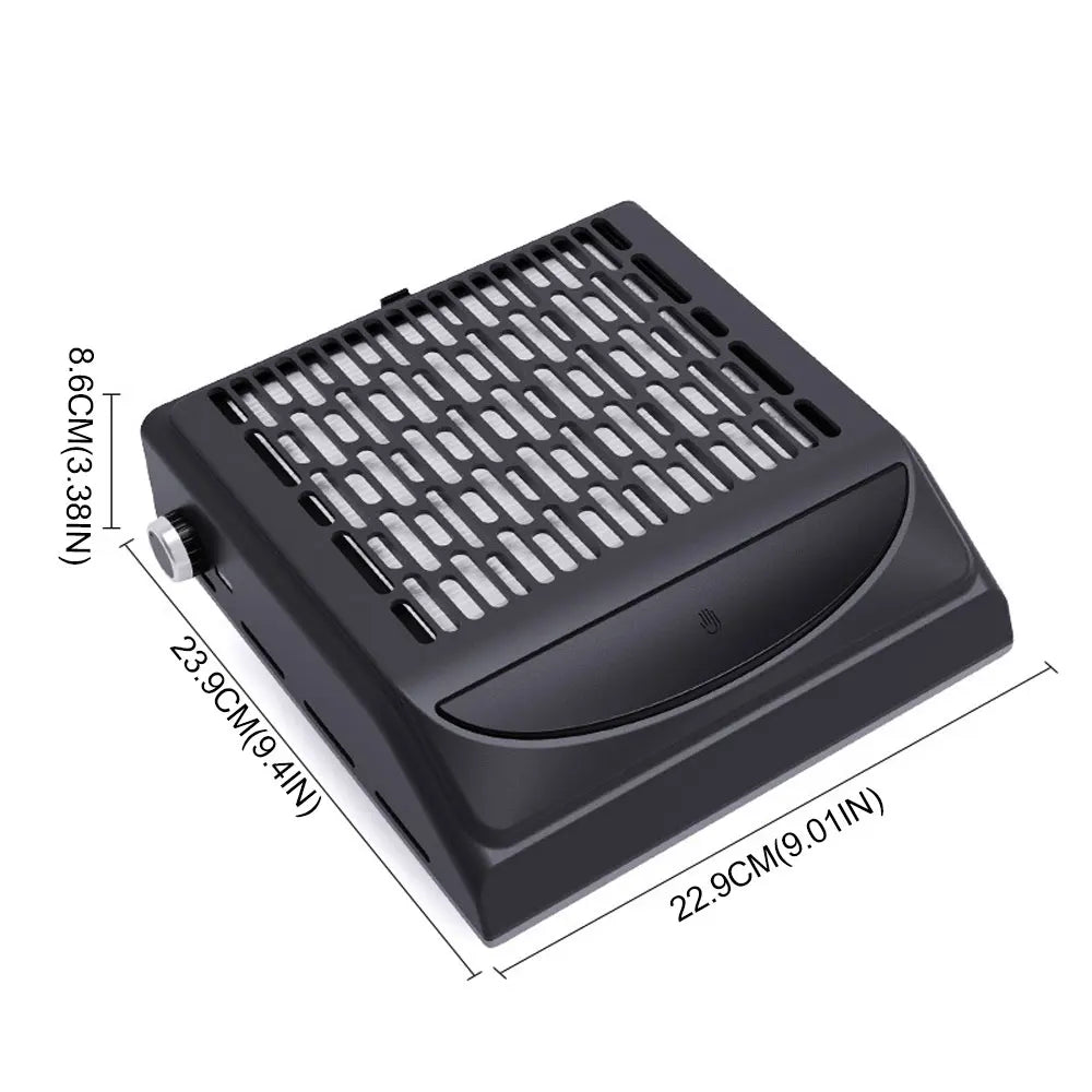 Powerful Nail Dust Vacuum Professional Nail Dust Collector with Reusable Filter Reduces Dust Nail Salon Tools