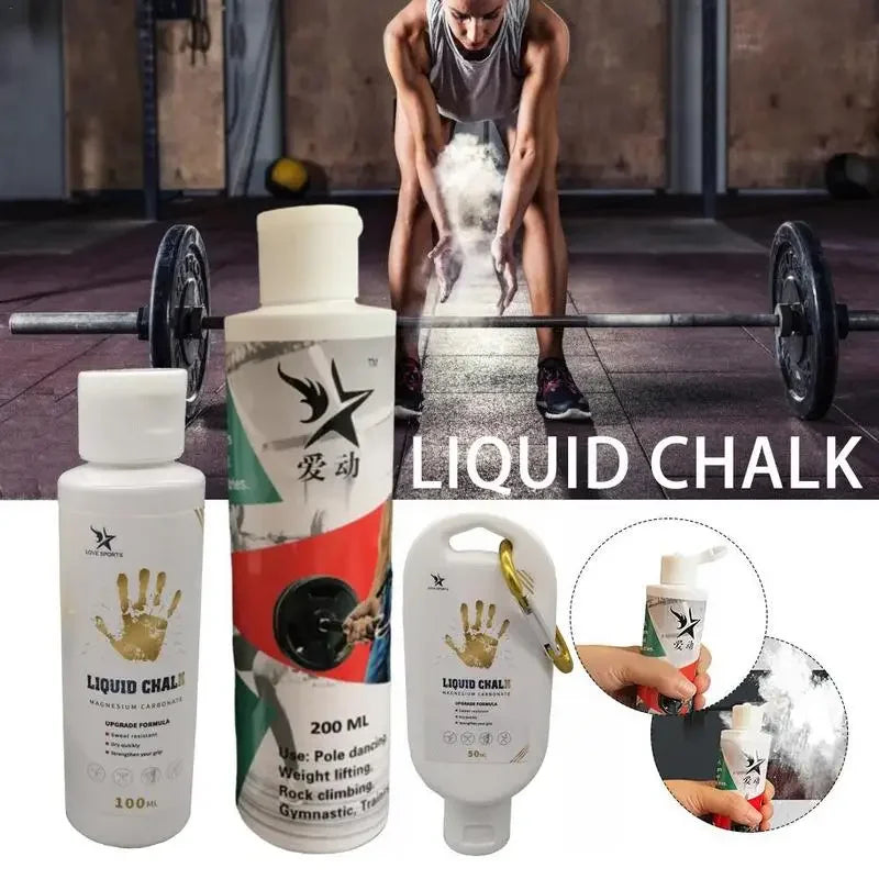 Chalk Magnesium Liquid Powder 50/100/200/250ML Anti-Slip Climbing Grip Enhancer Chalk For Football Tennis Golf Fitness Tools