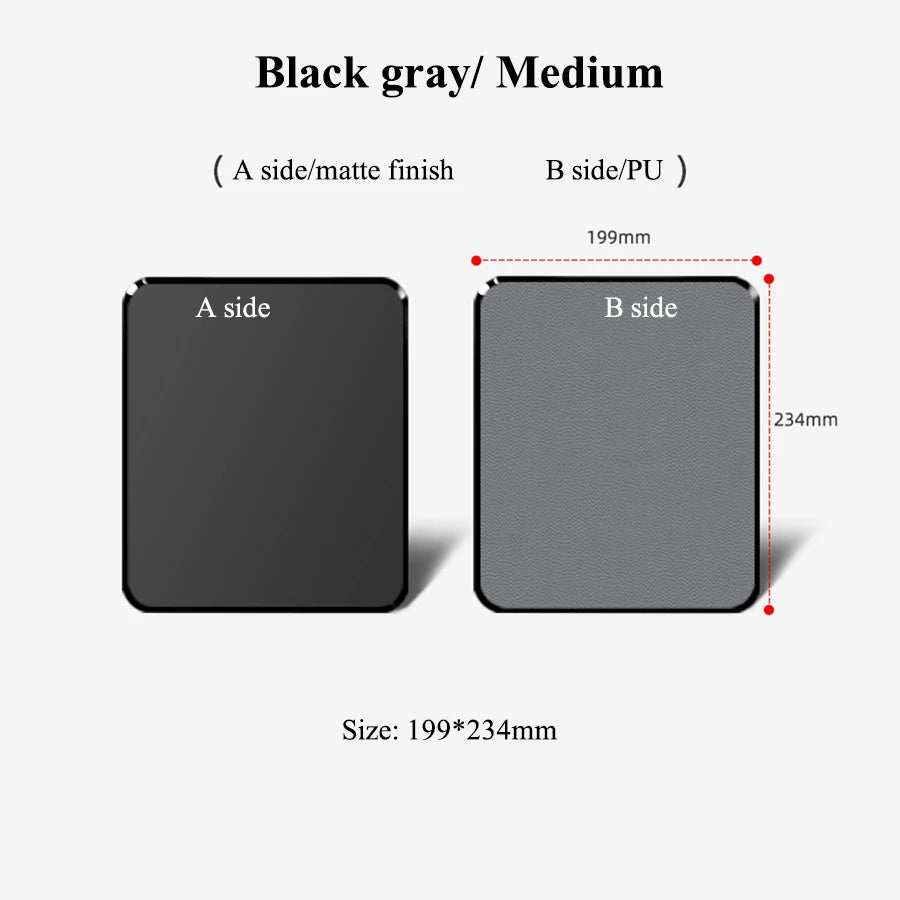 Gaming Hard Mouse Pad Smooth Surface Double-side Durable Washable Resin PU Material Pad with Anti-slip Mats Fast Shipping
