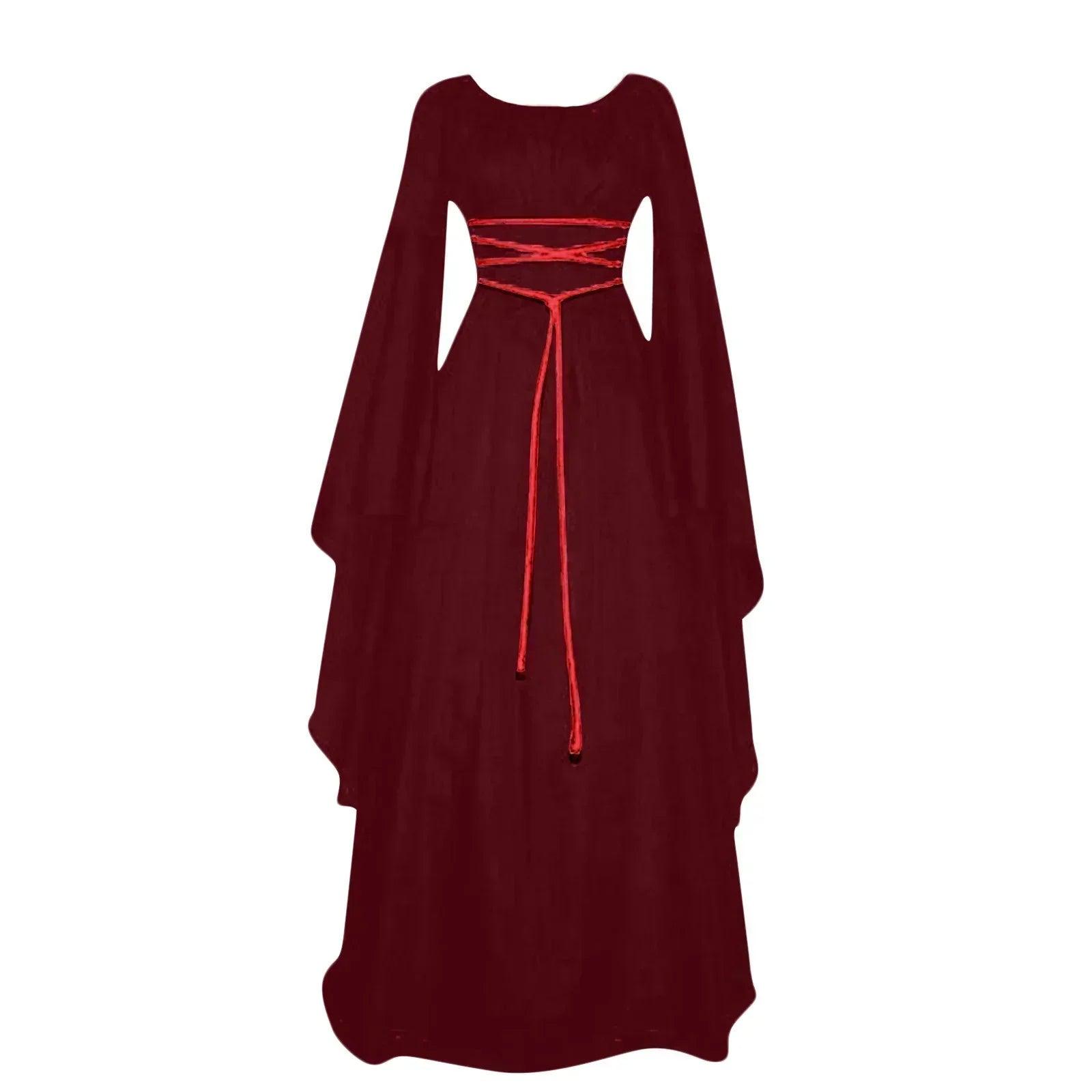 Women dresses vintage medieval cosplay costume ghost witch vampire gothic dress halloween christmas masquerade party