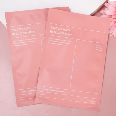 Absorbable Bio Collagen Face Mask Shrink Pores Deep Hydrating Overnight Mask Moisturizing Refreshing Brightening Face Skin Care