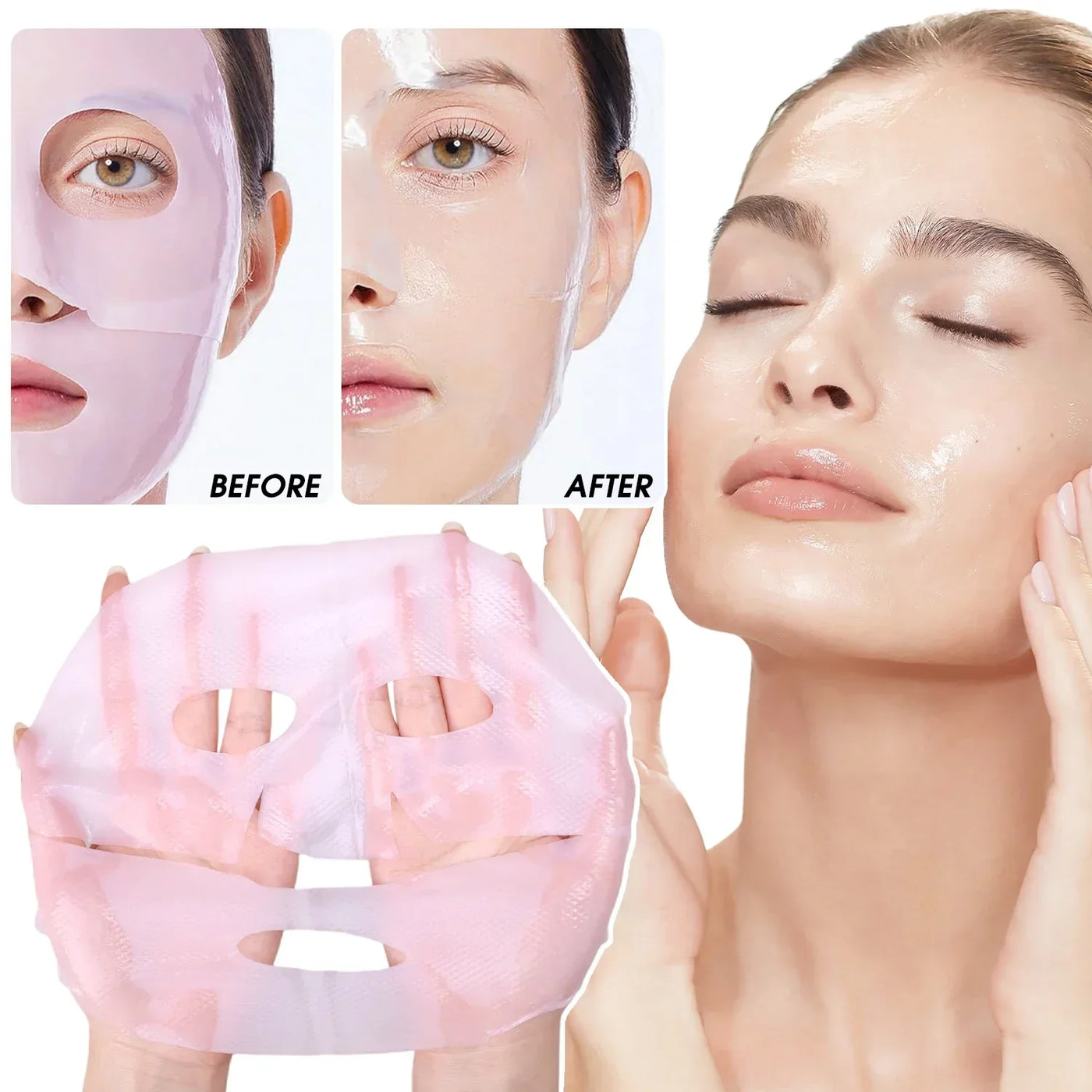 Bio Collagen Overnight Mask Deep Hydrating Moisturizing Shrink Pores Brightening Mask Gentle Refreshing Women Facial Skin Care