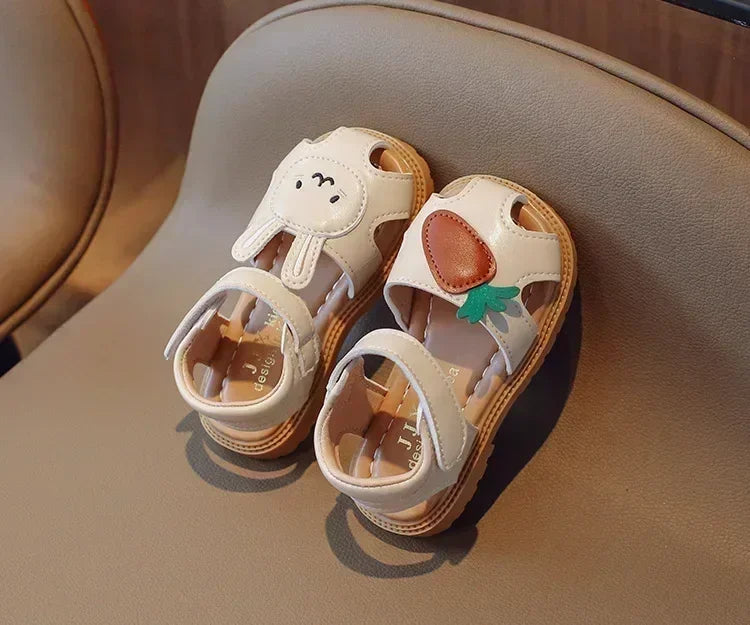 Baby girl’s cute casual flat sandals | sandals/shoes | kids children toddlers footwear