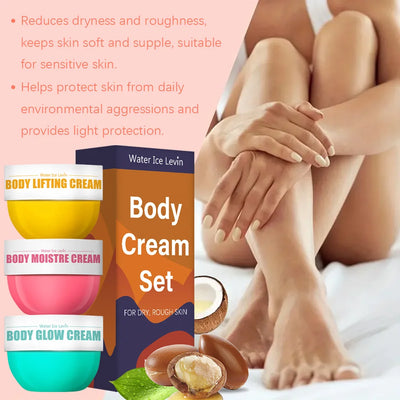 3-Piece Skin Care Set, Body Brightening Cream, Firming Body Cream, Body Moisturizer, Firming and Lifting Skin Set