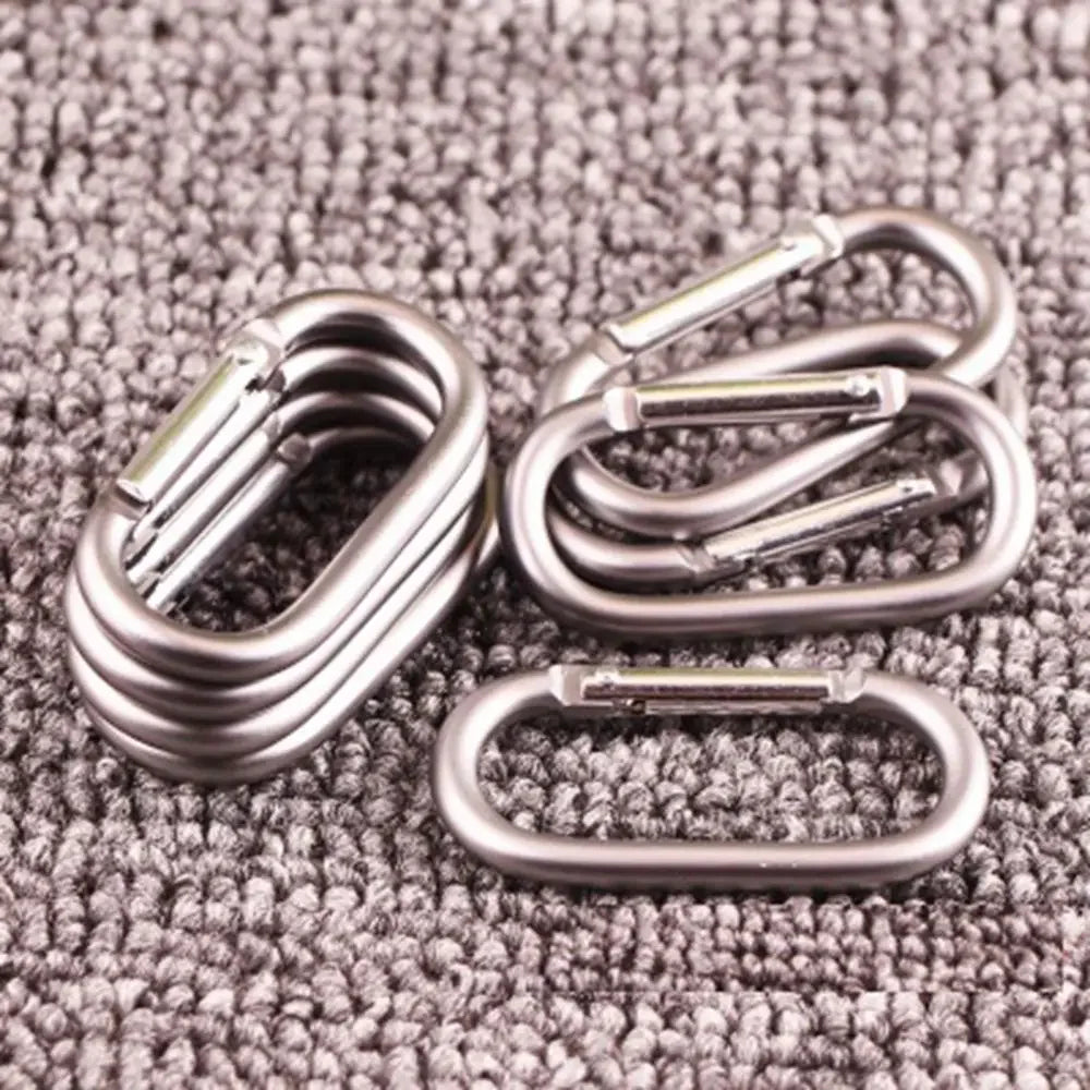 2/5/10pcs Alloy Aluminum Survival Gear Camp Mountaineering Hook Carabiners Carabiner Travel Kit Camping Equipment