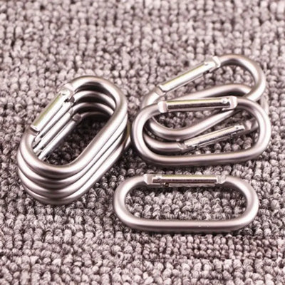 2/5/10pcs Alloy Aluminum Survival Gear Camp Mountaineering Hook Carabiners Carabiner Travel Kit Camping Equipment