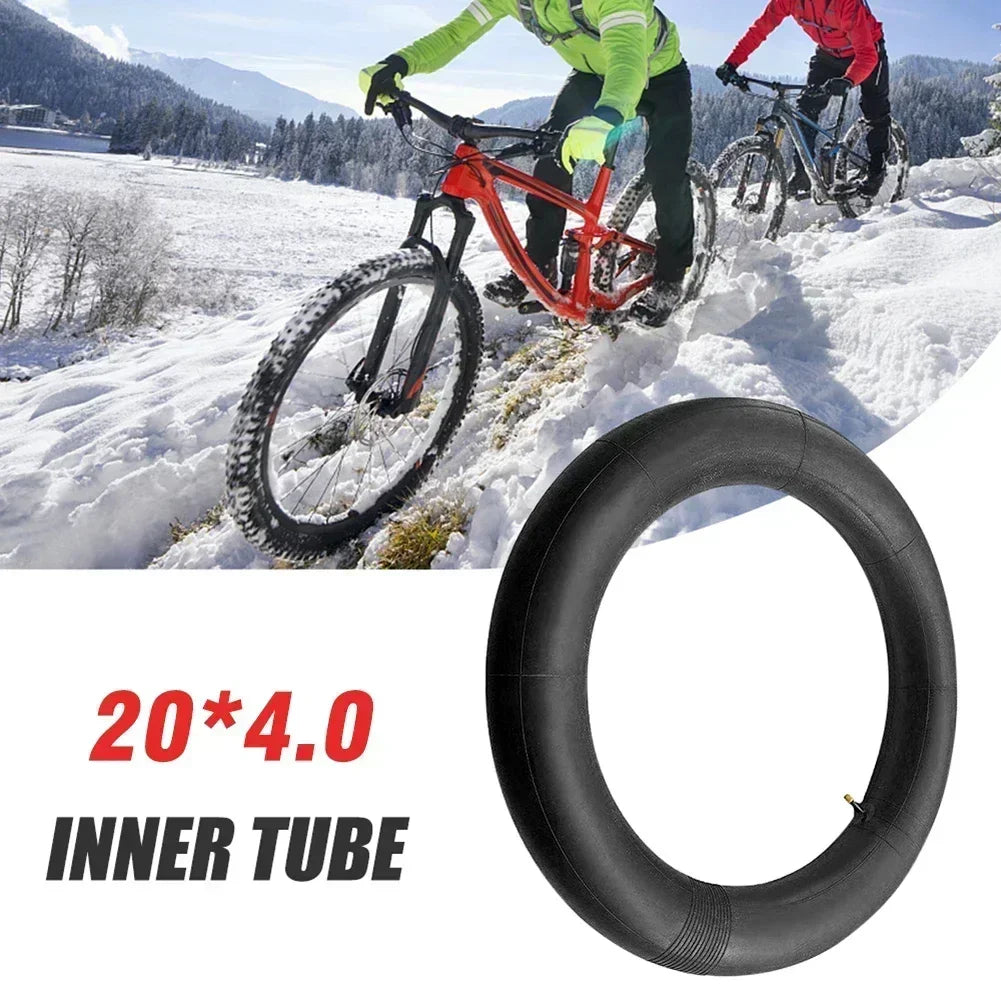 1PC Fat Bicycle Tube 20x4.0 Bike Inner Tube For Snowmobiles Bicycles ATVs Black Tyre