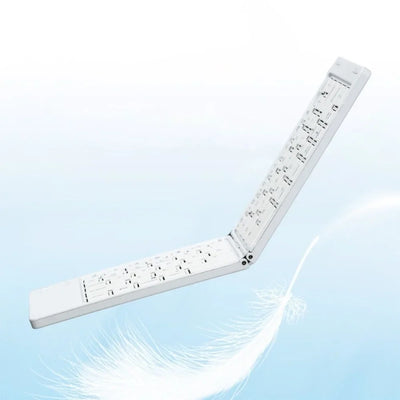 Mini Wireless Folding Keyboard Slim Design Lightweight Bluetooth Keyboard Rechargeable Portable Foldable Keyboard Travel