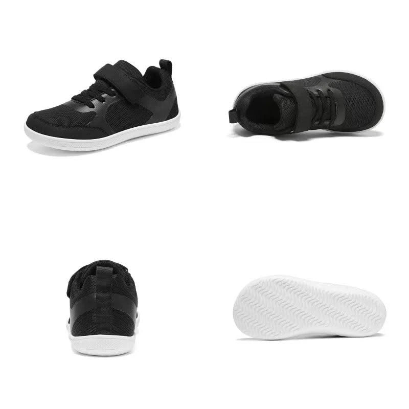 New children's wide version anti slip breathable shoes, minimalist sports shoes for boys and girls, with minimal wear and tear