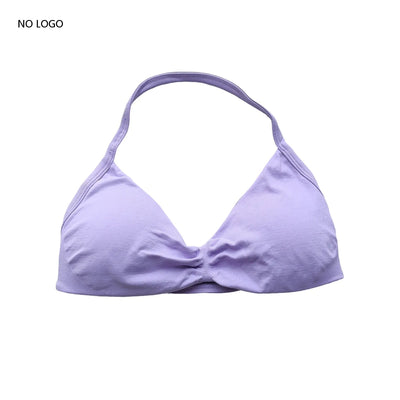 ARFTE Sports Bra Strappy Backless Yoga Gym Bra Removable Cups Women Workout Clothing Gym Top Halter Sport Bras